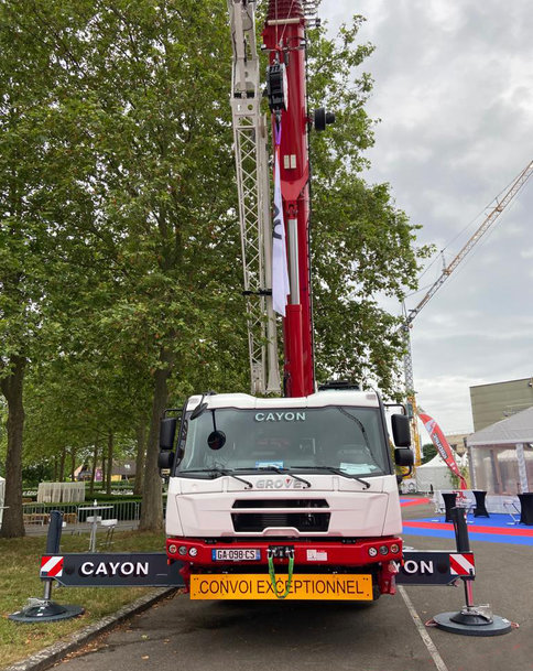 Three Grove GMK3060L-1 and one GMK5150L-1 all-terrain crane for French transport specialist Groupe Cayon